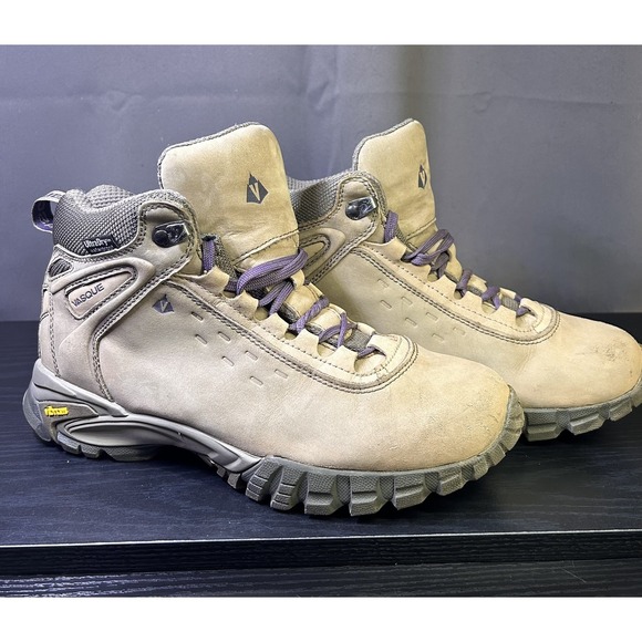 Vasque Shoes - Vasque Talus UltraDry Mid Hiking Boot Women 9M Brown Leather Vibram Soles 7419M